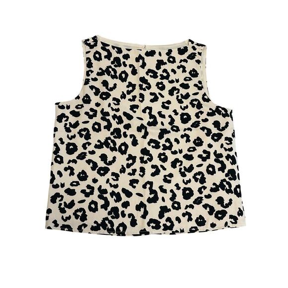 Abercrombie Pattern Shell Top Leopard Print Small - Picture 1 of 7